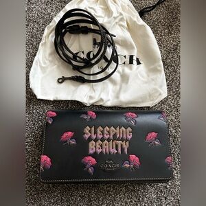 Coach DisneyX Sleeping Beauty Crossbody Wallet